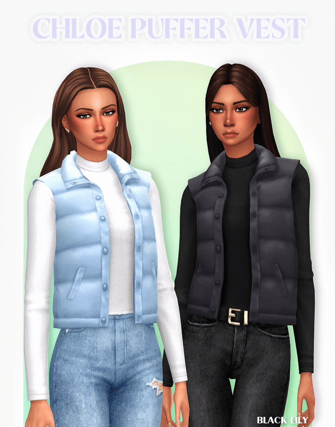 Скриншот мода Жилет Chloe Puffer Vest